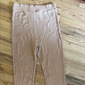 SKIMS tan ribbed leggings/lounge pants- NEVER WORN
